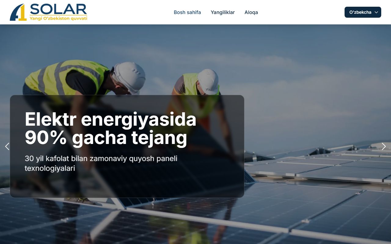 A1 Solar — Quyosh energiyasi