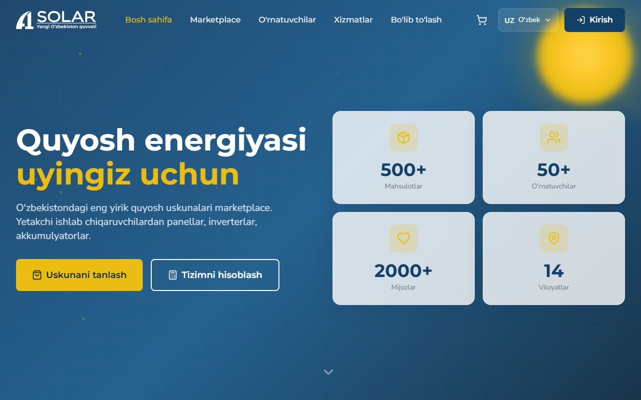 A1 Solar Market — E-commerce