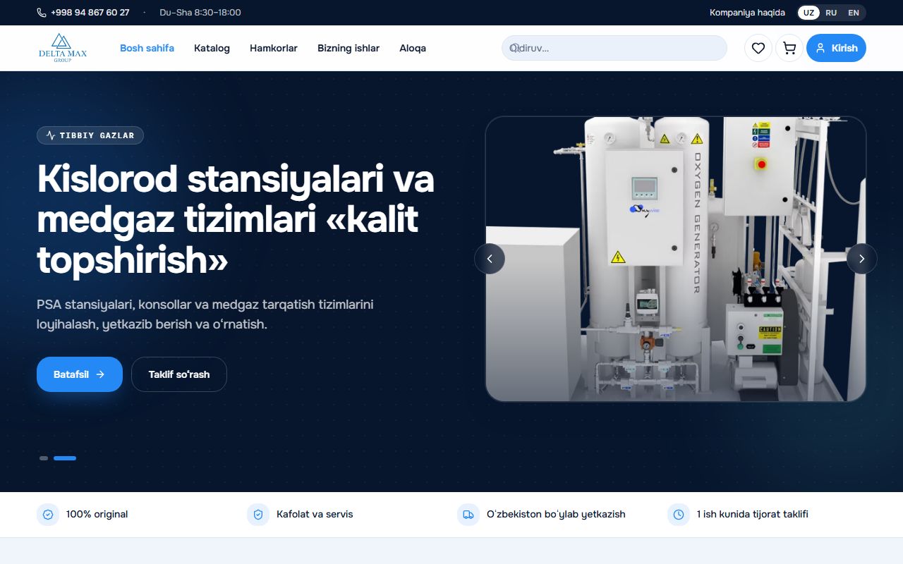 DeltaMax Group — Tibbiy uskunalar