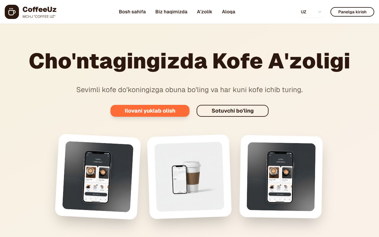 Coffee.uz — Onlayn do'kon