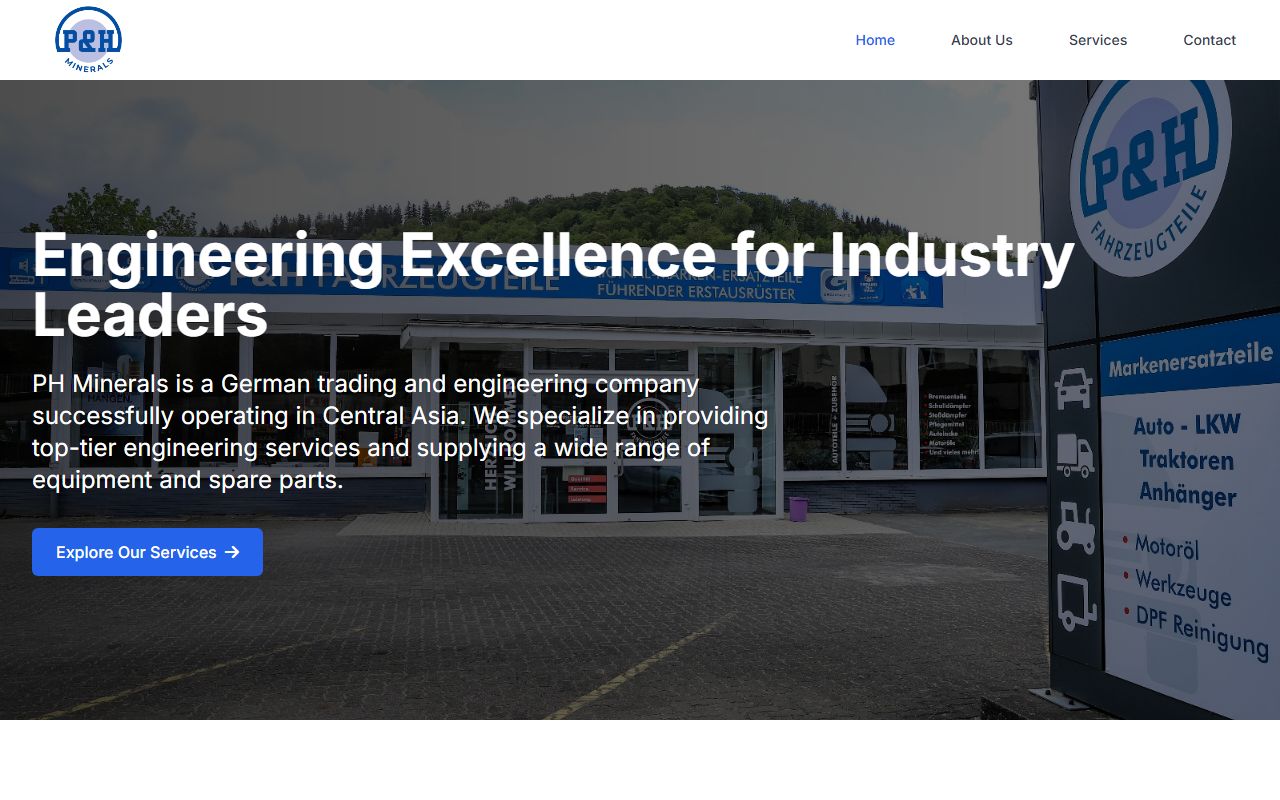 PH Minerals — Sanoat / Export